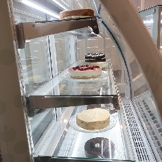 Vitrina Pastelería Cristal Curvo 1,2m Edenox 2