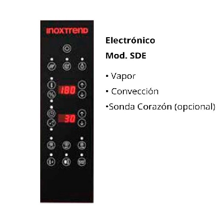 Horno-Mixto-4GN11-electrónico-SDE10E-INOXTREND-panel