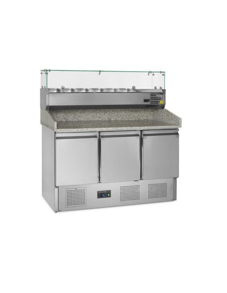 Mesa de Preparación Refrigerada Granito 140cm