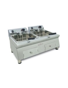 freidora de dos cubas de 12 litros cada una