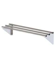 Estante acero inoxidable tubular de 120cm fondo 40cm