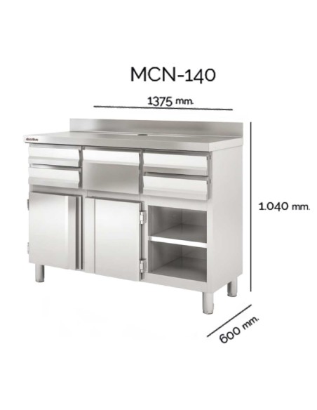 Mueble Cafetero 140cm MCN-140 Docriluc