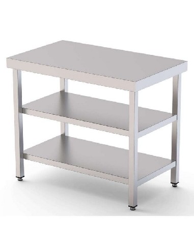 Mesa de trabajo central 100cm fondo 50cm Clima...