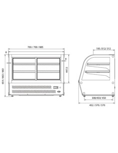 Vitrina-refrigerada-sobremostrador-160Litros-VERS-160HC-Edenox. 2