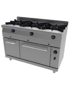 cocina industrial 3 fuegos y Horno Jemi