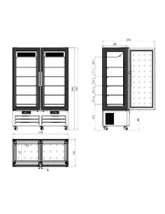 Expositor de Tartas 4 Caras Refrigerado Edenox 2