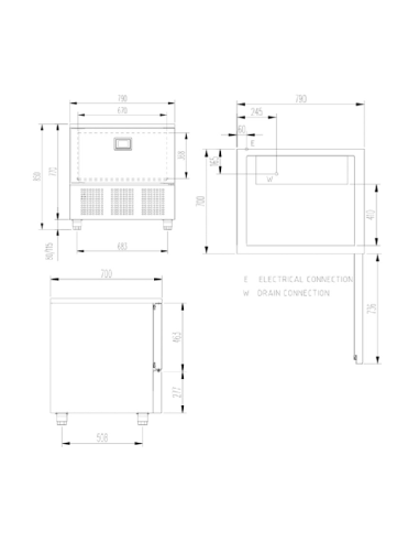 Abatidor de Temperatura 5 Bandejas Edenox