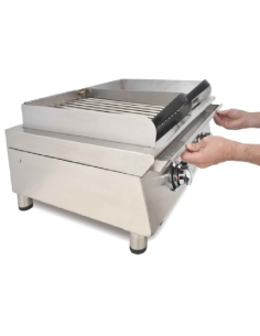 Fry top mixto barbacoa gas 60 cm Arilex 2