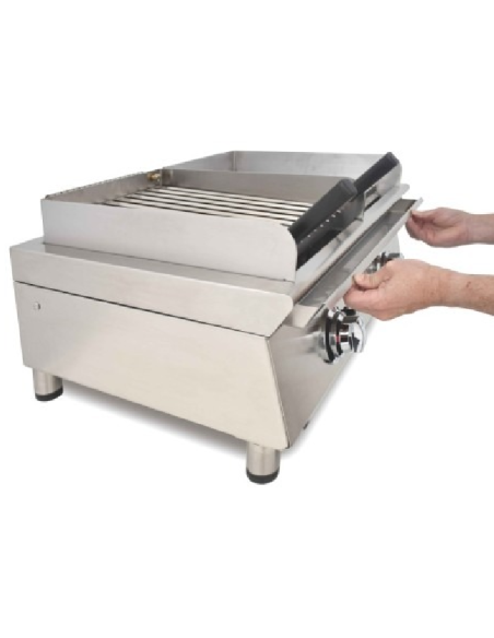 Fry top mixto barbacoa gas 60 cm Arilex