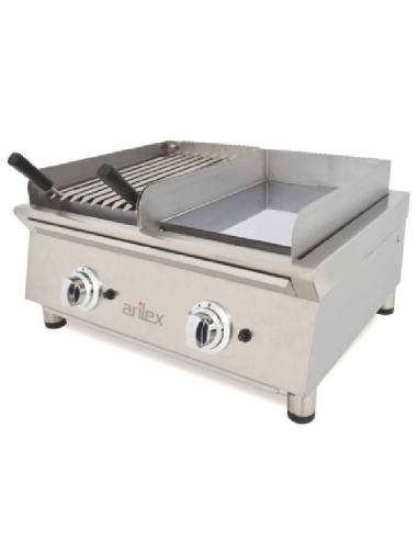 Fry top mixto barbacoa gas 60 cm Arilex