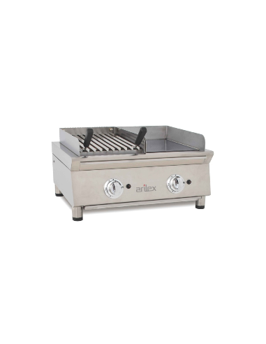 Fry top mixto barbacoa gas 60 cm Arilex