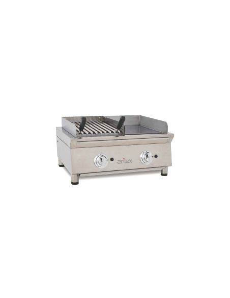 Fry top mixto barbacoa gas 60 cm Arilex
