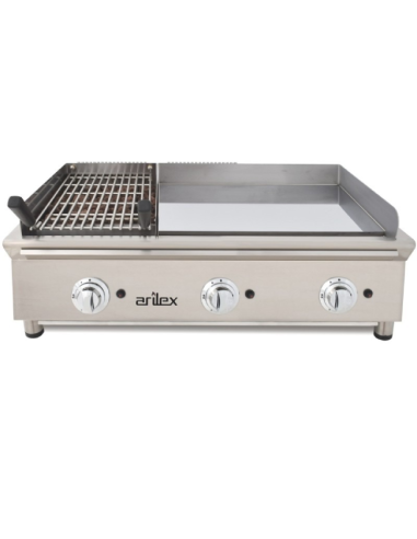 Fry top mixto barbacoa gas 100 cm Arilex