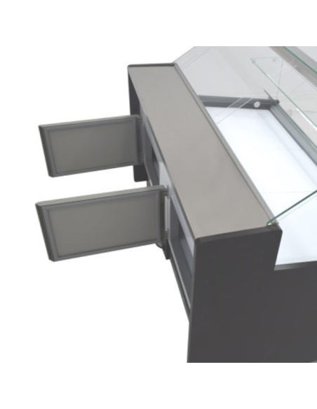 Mostrador de Carnicería 200Cm Cristal Recto Clima Hostelería