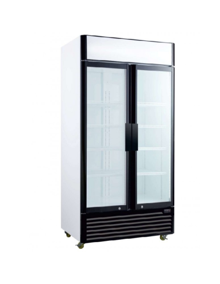 Armario Expositor Refrigerado 2 Puertas Ancho 100 cm Clima Hostelería