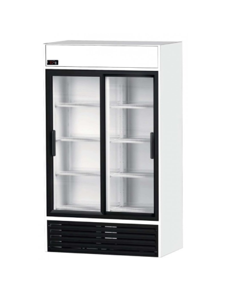 Armario Expositor Refrigerado 2 Puertas 1000 Litros Clima Hostelería