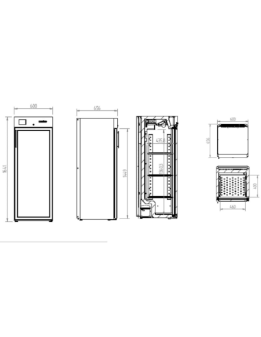 Nevera de Maduración de Carne AC280MDAB Infrico