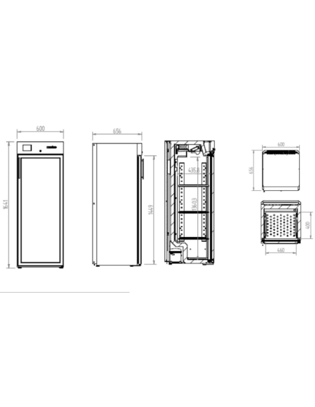 Nevera de Maduración de Carne AC280MDAB Infrico