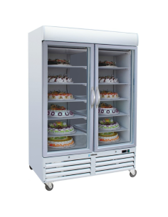 Congelador Vertical Puertas de Cristal ACE-902-C HC Edenox