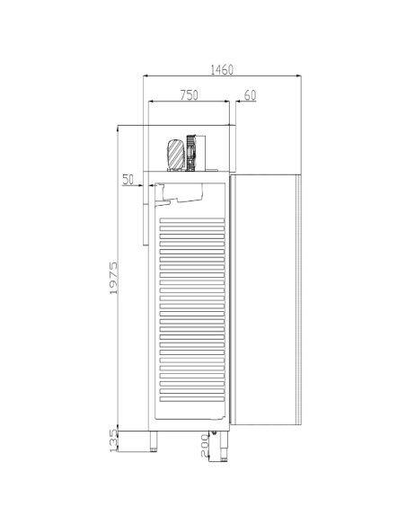 Armario Refrigerado Industrial 645 L Docriluc