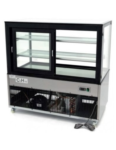 Vitrina Pastelería Cristal Recto 1,2m Clima...