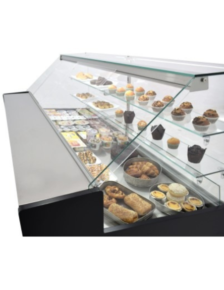 Vitrina Pastelería Cristal Recto 1 metro Clima Hostelería