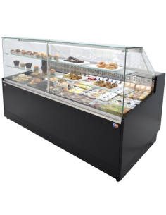 Vitrina Pastelería Cristal Recto 1 metro Clima Hostelería