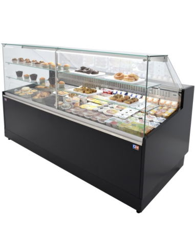 Vitrina Pastelería Cristal Recto 1,5m Clima...