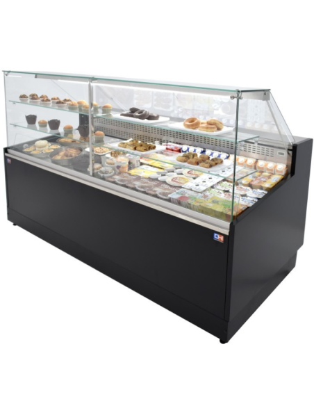 Vitrina Pastelería Cristal Recto 2 metros Clima Hostelería